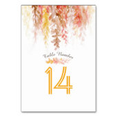 Cascading wijnstok sinaasappel bruine waterverf he kaart (Voorkant)