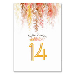 Cascading wijnstok sinaasappel bruine waterverf he kaart