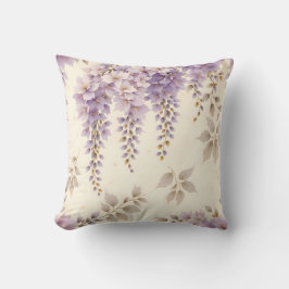 Cascading Wisteria Floral Pattern.Modern Outdoor Kussen