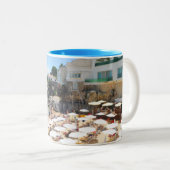 Cascais Beach - Real Portugal Tweekleurige Koffiemok (Voorkant rechts)