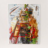 Cascais Cafe-Portugal Legpuzzel (Verticaal)