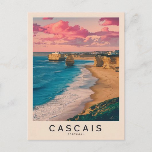 Cascais, het strand van Portugal Briefkaart (Voorkant)