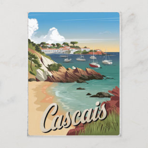 Cascais Portugal Vintage Briefkaart