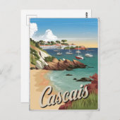 Cascais Portugal Vintage Briefkaart (Voorkant / Achterkant)