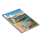 Cascais Portugal Vintage Notitieboek (Rechterzijde)