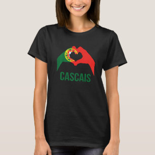 Cascais Portugese Stad Liefde Portugal Vlag T-shirt
