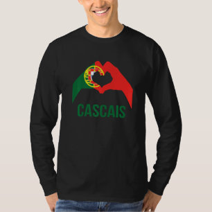 Cascais Portugese Stad Liefde Portugal Vlag T-shirt