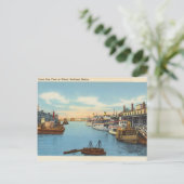 Casco Bay Fleet, Wharf, Portland, Maine Briefkaart (Staand voorkant)