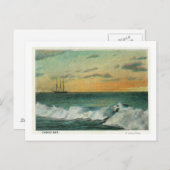 Casco Bay, MaineShip in de baai op zonsondergang Briefkaart (Voorkant / Achterkant)