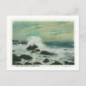 Casco Bay, MaineSurf en Beach Rocks Briefkaart (Voorkant)