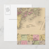 Casco Bay Map Briefkaart (Voorkant / Achterkant)