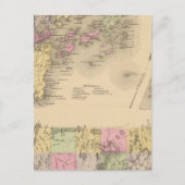 Casco Bay Map Briefkaart (Voorkant)