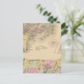 Casco Bay Map Briefkaart (Staand voorkant)