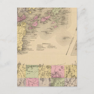 Casco Bay Map Briefkaart