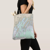 Casco Bay nautische kaart 13290 Tote Bag (Dichtbij)