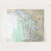 Casco Bay nautische kaart 13290 Wandkleed (Voorkant (horizontaal))