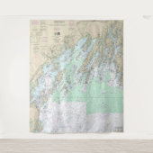 Casco Bay nautische kaart 13290 Wandkleed (Voorkant)