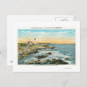 Casco Bay Uitzicht van de hoofdvuurtoren van Portl Briefkaart (Voorkant / Achterkant)