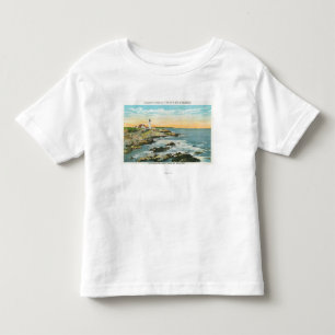 Casco Bay Uitzicht van de hoofdvuurtoren van Portl Kinder Shirts