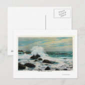 Casco Bay Uitzicht van het Surf en Rocks Briefkaart (Voorkant / Achterkant)