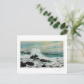 Casco Bay Uitzicht van het Surf en Rocks Briefkaart (Staand voorkant)