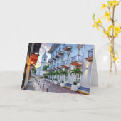 Casco Panama Stad Oude Stad Waterverf Kaart (Gele Bloem)