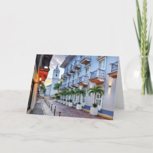 Casco Panama Stad Oude Stad Waterverf Kaart