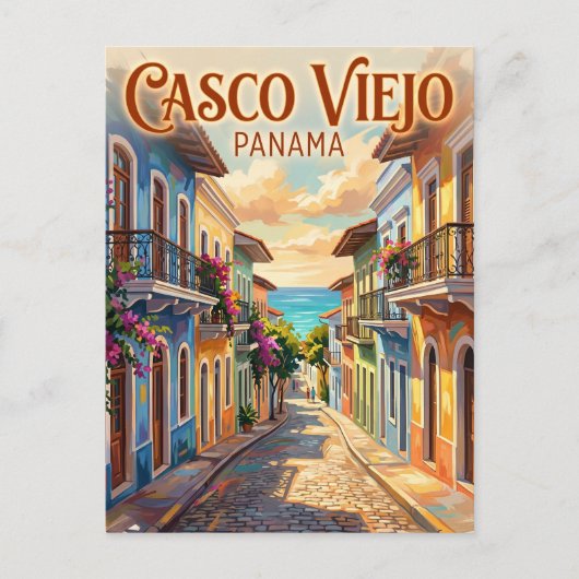 Casco Viejo Panama Briefkaart (Voorkant)