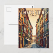 Casco Viejo Spanje Briefkaart (Voorkant / Achterkant)