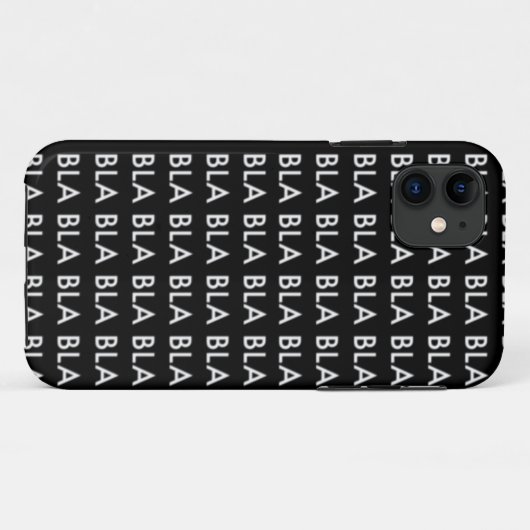 CASE iPhone 5 “Blah blah blah BLA " (Achterkant (horizontaal))