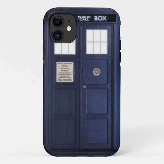 CASE iPhone 5 “POLICE BOX " (Achterkant)
