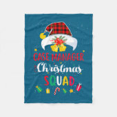 Case Manager Christmas Squad Santa Hat Matching Pr Fleece Deken (Voorkant)