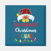 Case Manager Christmas Squad Santa Hat Matching Pr Magneet (Voorkant)