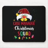 Case Manager Christmas Squad Santa Hat Matching Pr Muismat (Voorkant)
