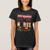 Case Manager Nurse Thankful Thanksgiving Heartbeat T-shirt (Voorkant)