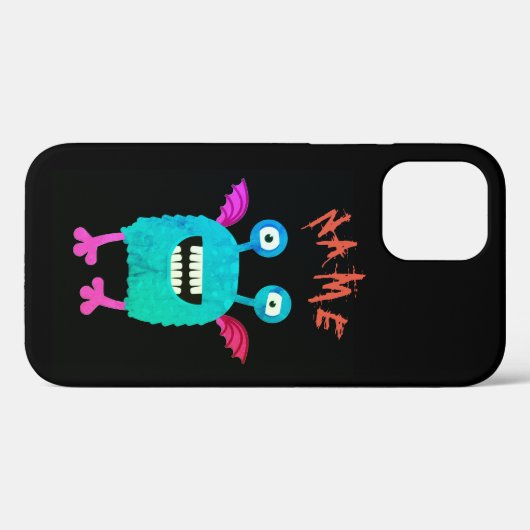 CASE MATE IPHONE 12 HAPPY MONSTER MET WINGS HOESJE (Achterkant (horizontaal))