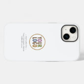 Case Mate iPhone 14 Hoesje Custom Business Logo (Achterkant (horizontaal))