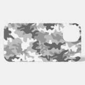 Case-Mate iPhone Case Grey and White Camouflage iPhone Hoesje (Achterkant horizontaal)