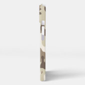 Case-Mate iPhone Case White And Brown Camouflage iPhone Hoesje (Linkerkant)