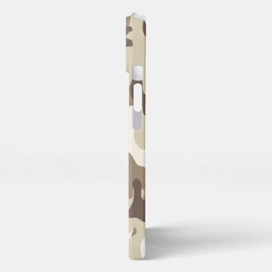 Case-Mate iPhone Case White And Brown Camouflage iPhone Hoesje (Linkerkant)