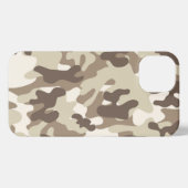 Case-Mate iPhone Case White And Brown Camouflage iPhone Hoesje (Achterkant horizontaal)