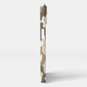 Case-Mate iPhone Case White And Brown Camouflage iPhone Hoesje (Rechterkant)