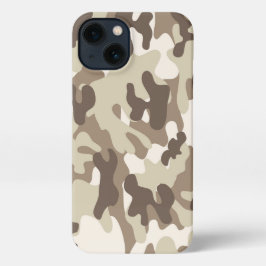 Case-Mate iPhone Case White And Brown Camouflage iPhone 13 Hoesje