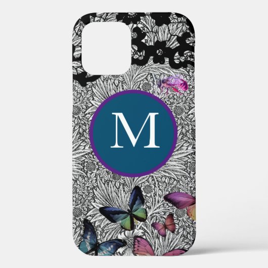 CASE MATE IPHONE CASE William Morris BLACK LACE (Achterkant)