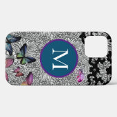 CASE MATE IPHONE HOES William Morris ZWARTE KANT (Achterkant (horizontaal))