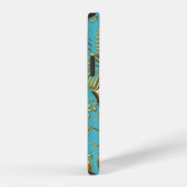 Case-Mate Teal Goud Damast iPhone Hoesje (Rechterkant)