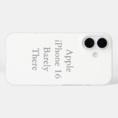 Case-Mate telefoonhoesje, Apple iPhone 16, Barely Case (Achterkant (horizontaal))