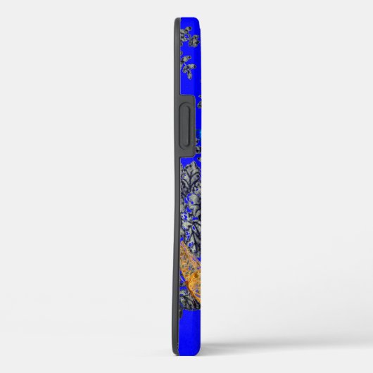 CASE MATE TOUGH CUSTOM INITIAAL BLAUW ANTIEK RUIMT (Achterkant / Rechts)