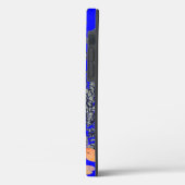 CASE MATE TOUGH CUSTOM INITIAAL BLAUW ANTIEK RUIMT (Achterkant / Links)