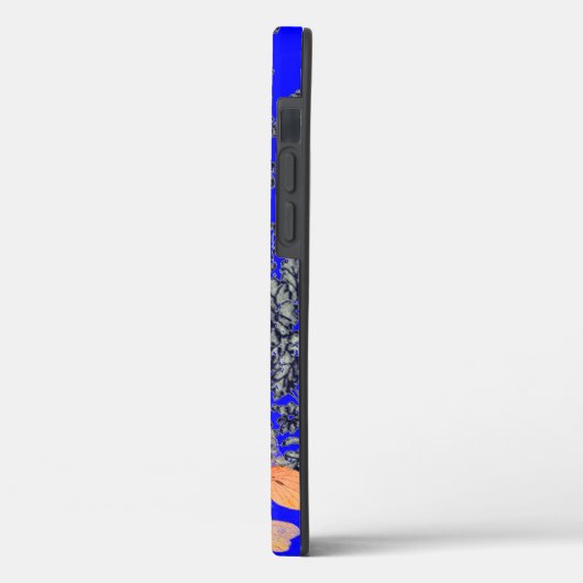 CASE MATE TOUGH CUSTOM INITIAAL BLAUW ANTIEK RUIMT (Achterkant / Links)